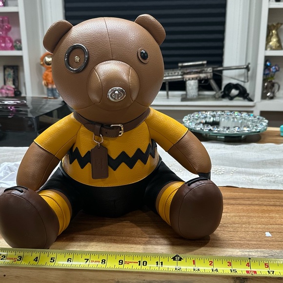 Coach x Peanuts Collab-Large CHARLIE BROWN Character-Limited Edition ULTRA-RARE! - Picture 4 of 15